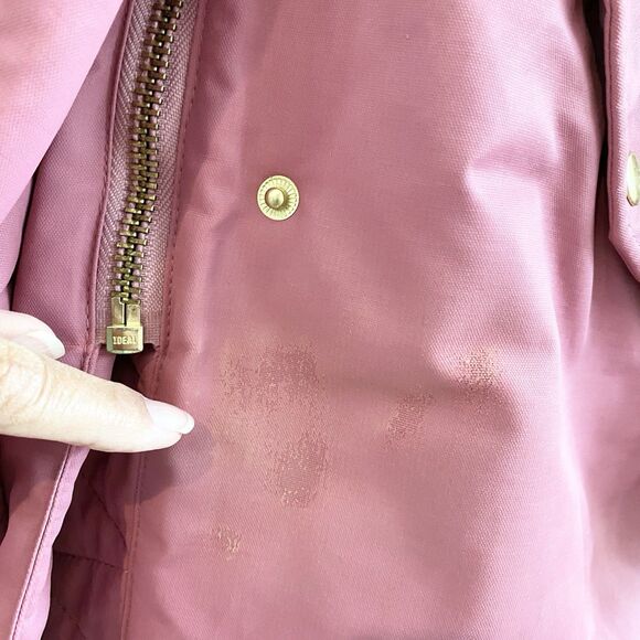 J.Crew Perfect Winter Park Primaloft® Small Berry Pink Detachable Fur Hood Zip - Picture 5 of 16
